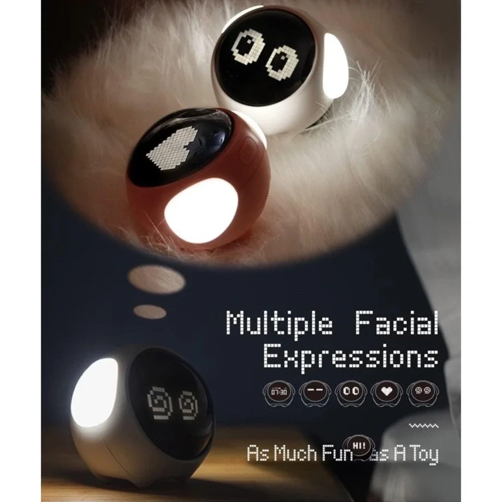 MikoDream Alarm clock,‎ Night Light, Voice-activated,Temperature Detection